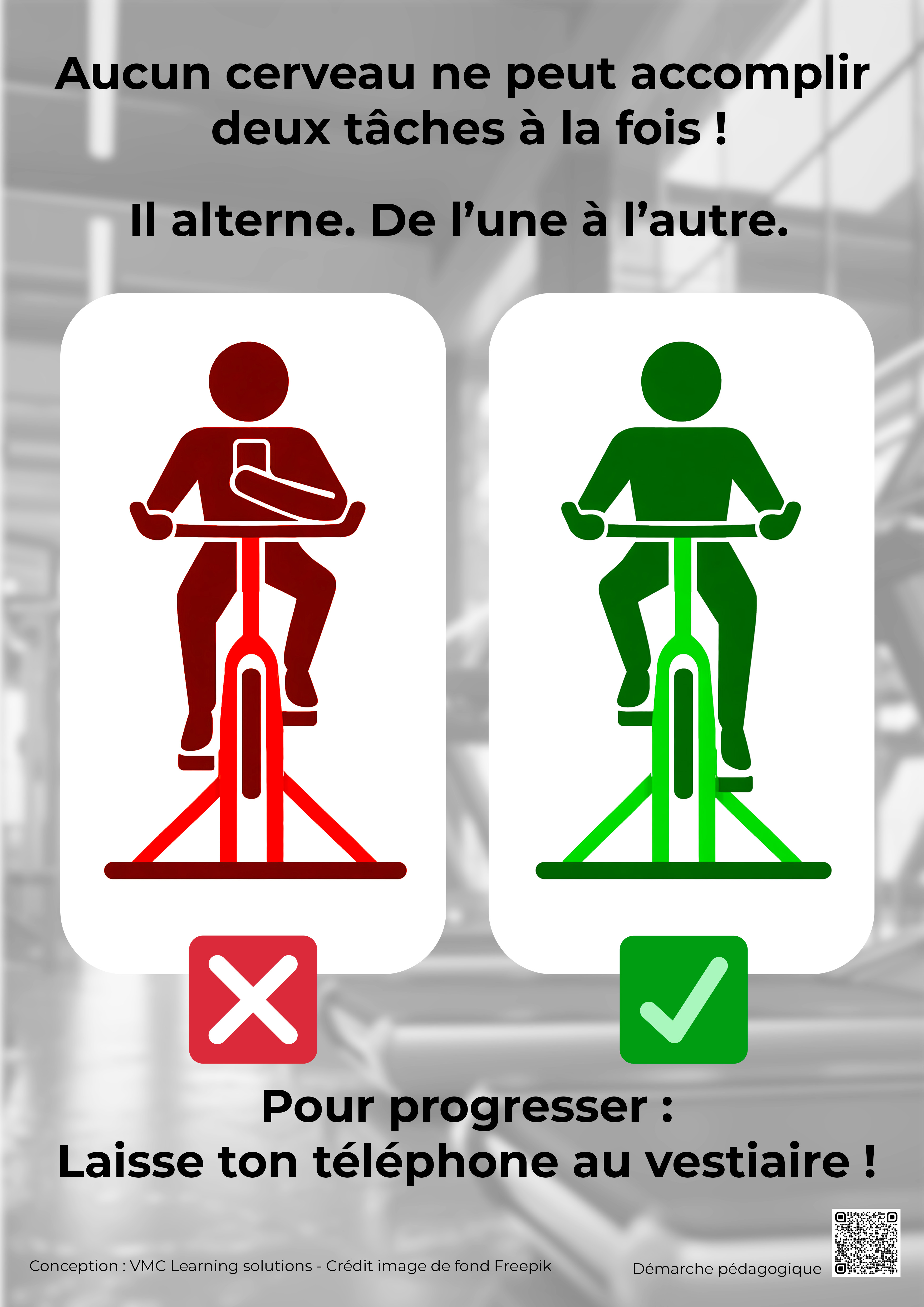 Extrait de l'affiche Vélo-Cerveau